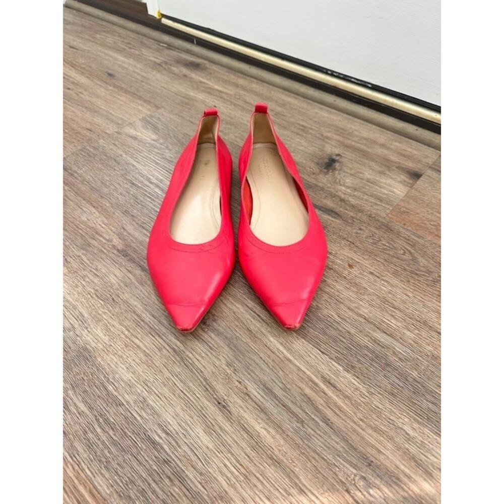 Everlane Pink Pointed Ballet Flats Size 7 Leather Upper